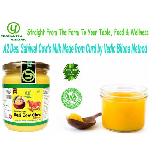 Yugmantra Organic Foods Pure A2 Natural Desi Cow Ghee Sahiwal